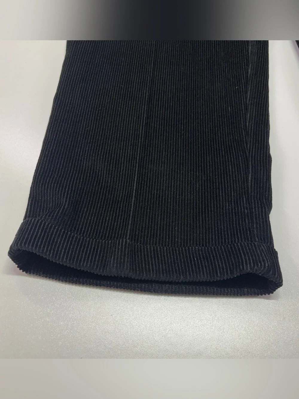 Vintage Oleg Cassini Black Corduroy Pants 42x32 Y2K Dark Academia